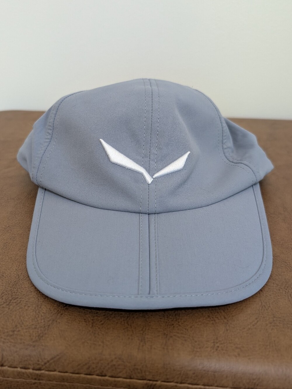 Salewa Fanes Fold Visor Cap Foldable Brim Dryton Hiking Running Hat Grey Blue
